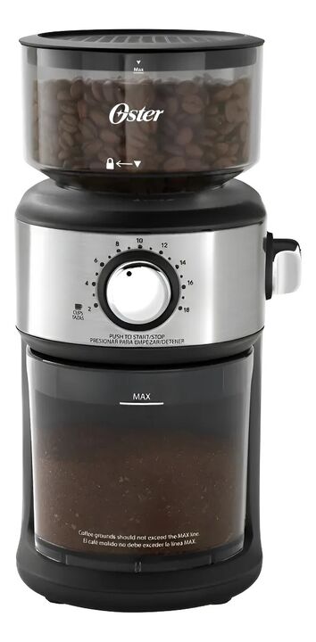 Molinillo De Cafe Oster Automatico 18 Moliendas Mh24 Negro Negro - Vista 1