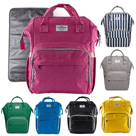 Mochila Maternal Rosa South Port S47 By Gadnic con Cambiador Mochila Porta Mamaderas Térmica