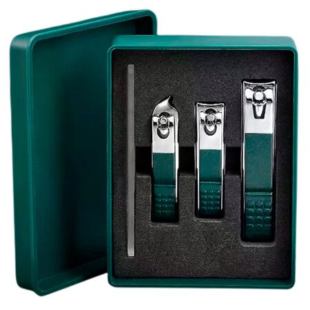 Set de 4 Corta Uñas Gadnic Alicates con Estuche