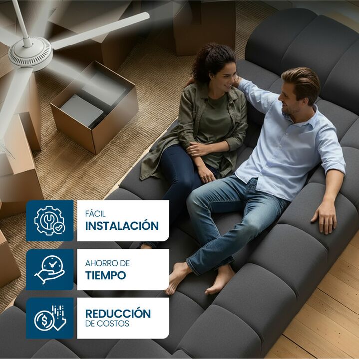 Ventilador de Techo Philco Luz LED 38W Blanco TEB5634LP - Vista 5