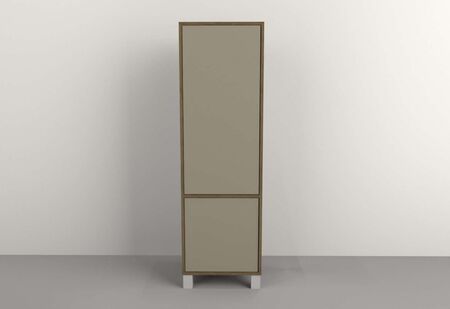 Columna 0,45m 2 Puertas Nogal L. Gris C. Tables