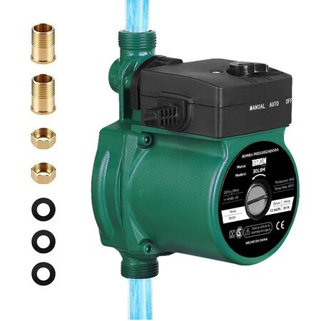 Bomba Presurizadora Bron By Gadnic Presión Automática Sensor De Flujo Agua Fría Y Caliente 