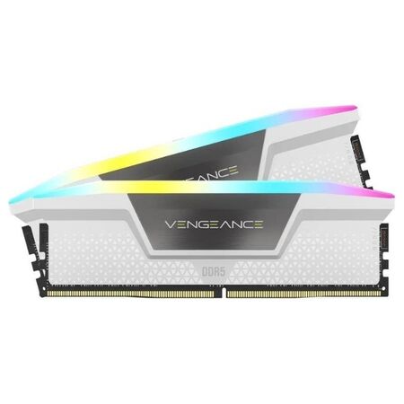 Memoria DDR5 Corsair 32Gb (2x16Gb) 5600 MHz Vengeance RGB White CL40