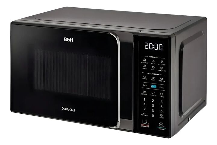 Microondas Digital Bgh B120dn20i 20lt Negro - Vista 2
