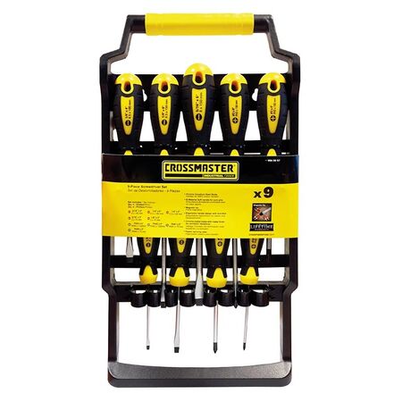 Set Destornilladores 9 Pcs Crossmaster