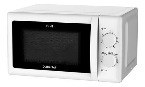 Microondas BGH B120M20 Mecnico Quick Chef Blanco 20 Litros - Vista principal