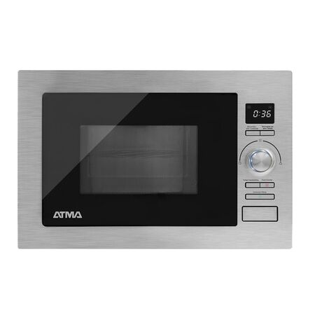 Microondas Atma con Grill Acero Inoxidable 25 Lts 900W