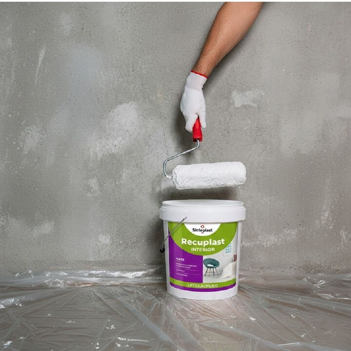 Pintura Latex Interior Recuplast Mate X 10 Lts Color Blanco - Vista 2