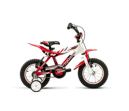 Bicicleta Raleigh MXR12 / Rojo/Blanco / Frenos V-Brake / Cuadro de aluminio / 1Vel. / Rodado 12"