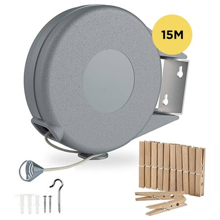Tender Ropa Gadnic Tendedero Pared Extensible 15 mts