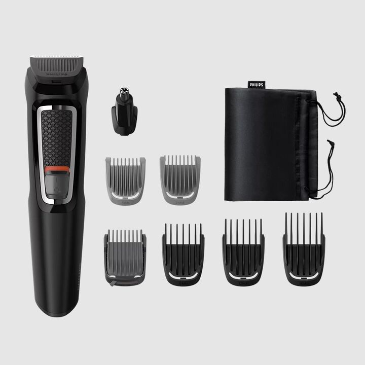 MultiGroom Philips MG3730 8 accesorios Cuchillas autoafilable de acero Accesorios lavables - Vista principal