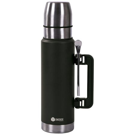 Termo Acero Onebox Ix Ob-T1 1.2 Litros Negro