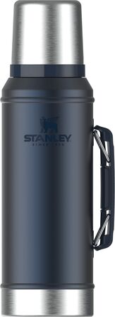 Termo Clasico 950 Ml Con Manija Y Tapon Cebador Nightfall Stanley