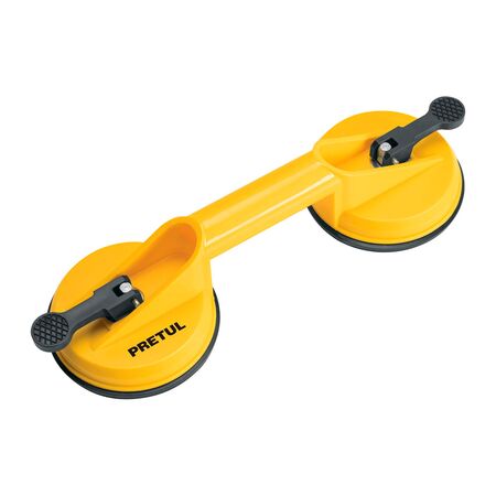 Ventosa de Plástico Parabrisa Porcelanato 2 copas de succión 70kg 12cm Pretul