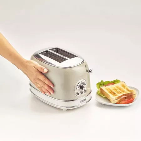 Tostadora Eléctrica Ariete Vintage Beige 2 Ranuras