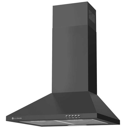 Campana de cocina negra 110w - Serie dorada