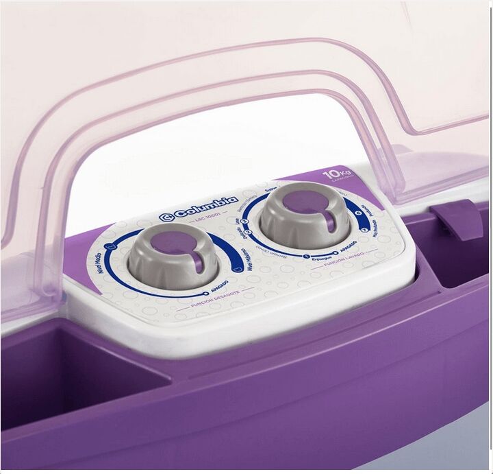 LAVARROPAS COLUMBIA SEMIAUTOMATICO LSC 10001- 10KG, CON DESAGOTE - Vista 4