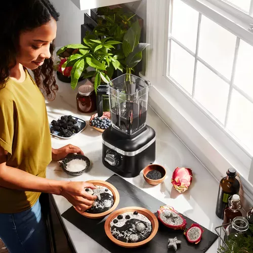 Licuadora Kitchenaid Negra Con Jarra De Vidrio Color Negro - Vista 6