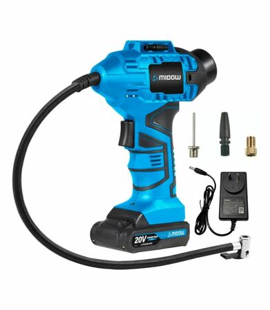 Inflador De Mano Midow 20V 150psi Batería Y Cargador