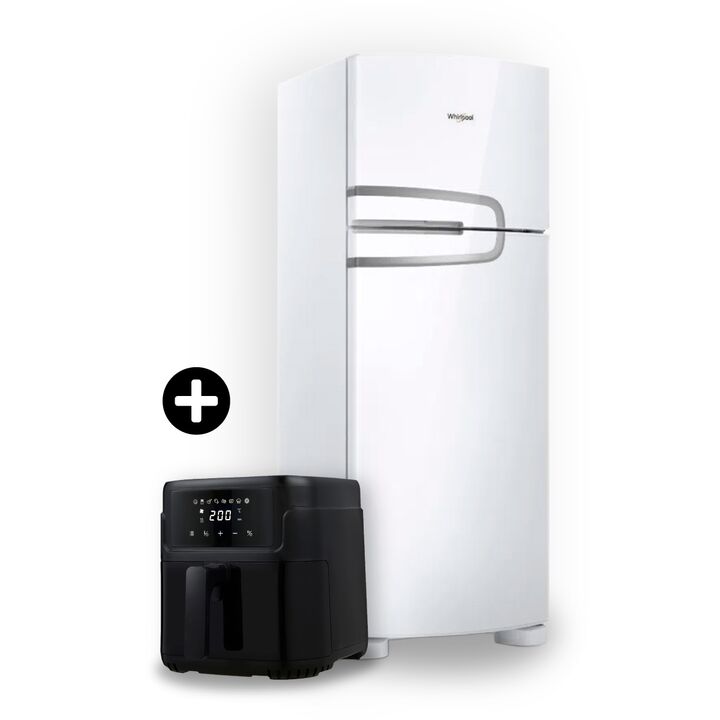 Combo Heladera Whirlpool Wrm39cb Freidora De Aire Techgo 5l Blanco - Vista principal