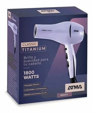 Secador De Pelo Atma Sp8970p De 1800w 3 Velocidades