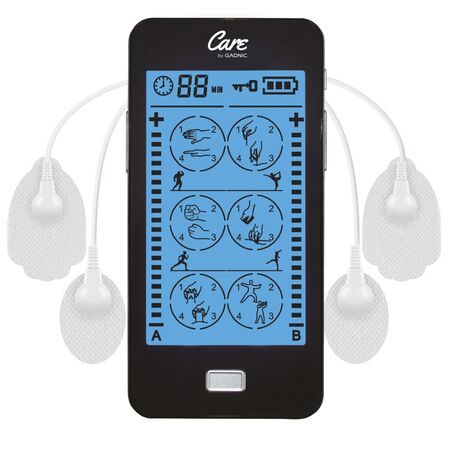 Electroestimulador Muscular Portatíl Gadnic Dos Canales Recargable 3.7v