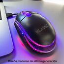 Mouse Optico LED Klasse cable USB (KS1201BK) - Miniatura 2