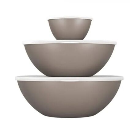 Set De Contenedores Hermeticos 250Ml. 2.5L. 3.5L. Warm Grey Coza 992611007