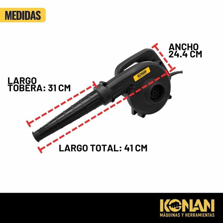 Soplador Eléctrico Konan de 650W KSE-650 - Vista 5