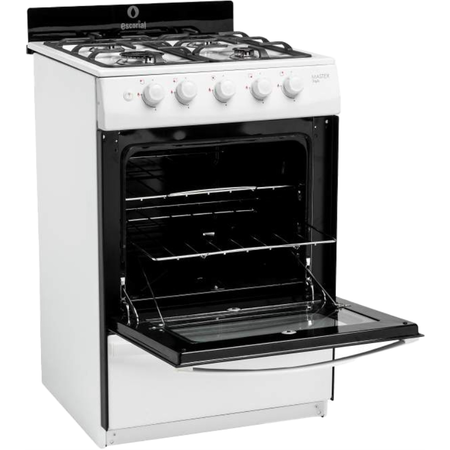 Cocina Multigas Escorial Master Style Blanca 56Cm 4 Hornallas