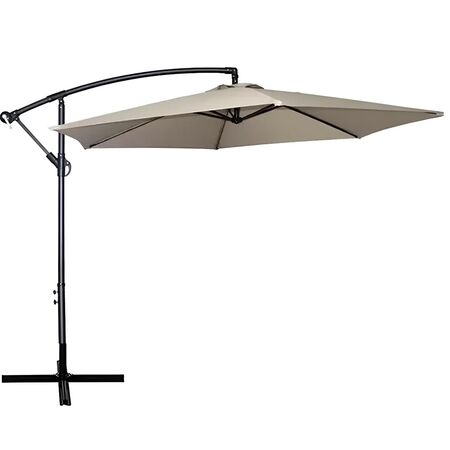 Sombrilla Avelino Lateral 3mts.Acero.Beige.C|maniv