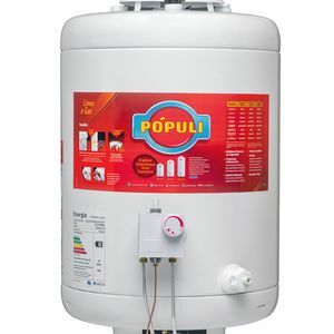 TERMOTANQUE ECOTERMO POPULI 45L.CSUPERIOR GAS ENVASADO COLGAR - 4604519 - Vista principal