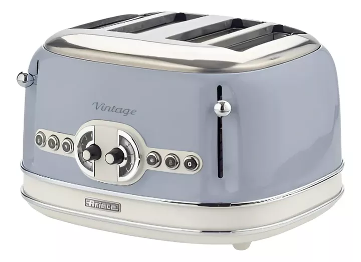 Tostadora Eléctrica Ariete Vintage Celeste 4 Ranuras - Vista 1