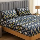 Juego de sabanas estampado 2 plazas y media 200x140x25 - Miniatura 1