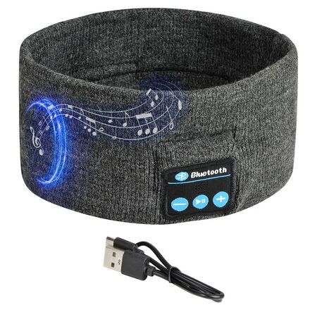 Vincha Deportiva Gris Gadnic con Bluetooth