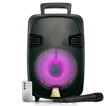 Parlante Serie Dorada POTENCIA 1000 P.M.P.O. - Sin bateria Interna