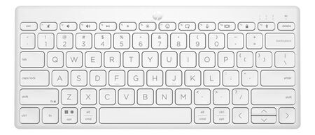Teclado Bluetooth Hp 350 Compacto Para Notebooks Tablets Blanco Español Latinoamérica