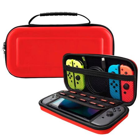 Funda Para Nintendo Switch Roja Gadnic Estuche Bolso Rígido