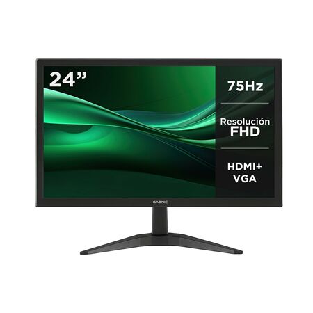 Monitor GADNIC 24 Led  Pantalla Full HD 75Hz HDMIVGA