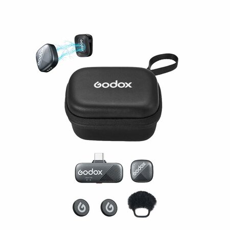 Micrófono Inalambrico Godox Cube SC Kit 1 USB C 300m 24 bits 30 horas