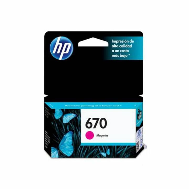 Cartucho de Tinta HP 670 CZ115AL Magenta original 3525 4615 - Vista principal