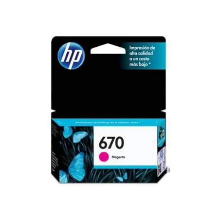 Cartucho de Tinta HP 670 CZ115AL Magenta original 3525 4615