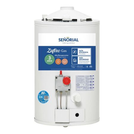 Termotanque Señorial de Alta Recuperación a Gas
 30 Lts.