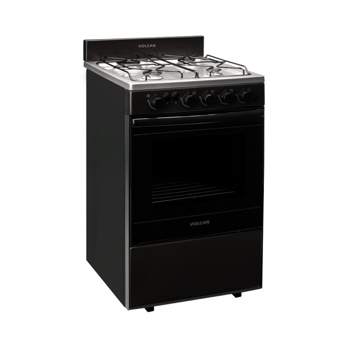 COCINA VOLCAN 87665VM 55CM 4HOR. C/V GRAFITO INOX C/LUZ Y ENC.PARRILLA - 4608724 - Vista principal