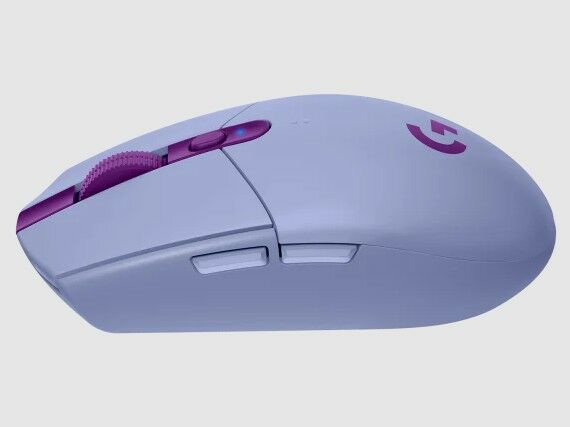 Mouse Logitech G305 Gamer Wireless Lilac - Vista 5