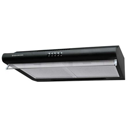 Purificador De Cocina Ken Brown Negro C Luz 3 Velocidades 112w KBP101M