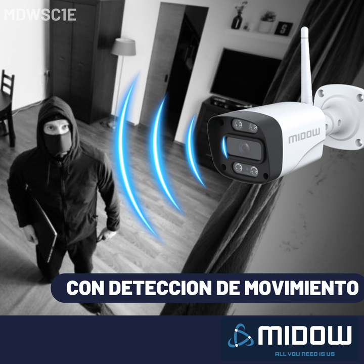 Camara de seguridad Exterior Midow WIFI RGA 2K Bullet Dia Noche - Vista 4