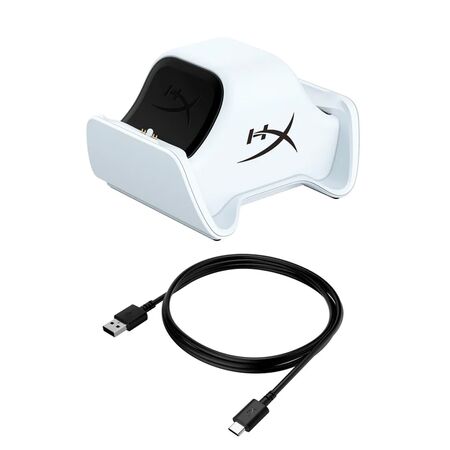 Base Cargadora HyperX ChargePlay Duo PS5 White