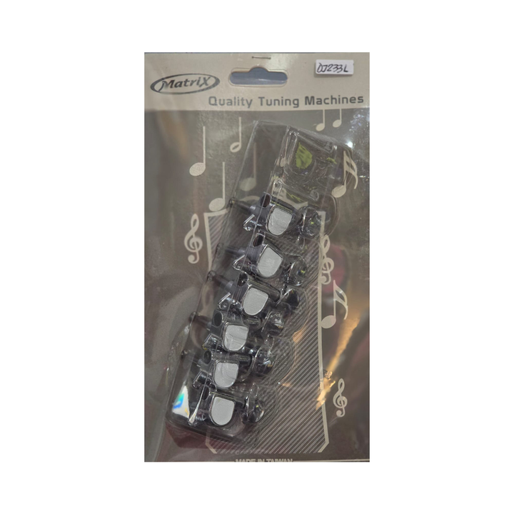 clavijero guitarra electrica matrix gotoh 6l paleta grande cromado - Vista 1