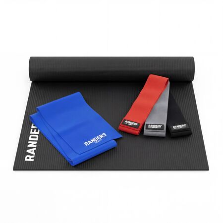 Kit Funcional Bandas Tela x3 + Mat  4mm + Tiraband Randers